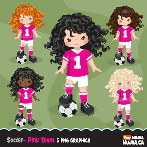 Kit Digital Futebol Menina