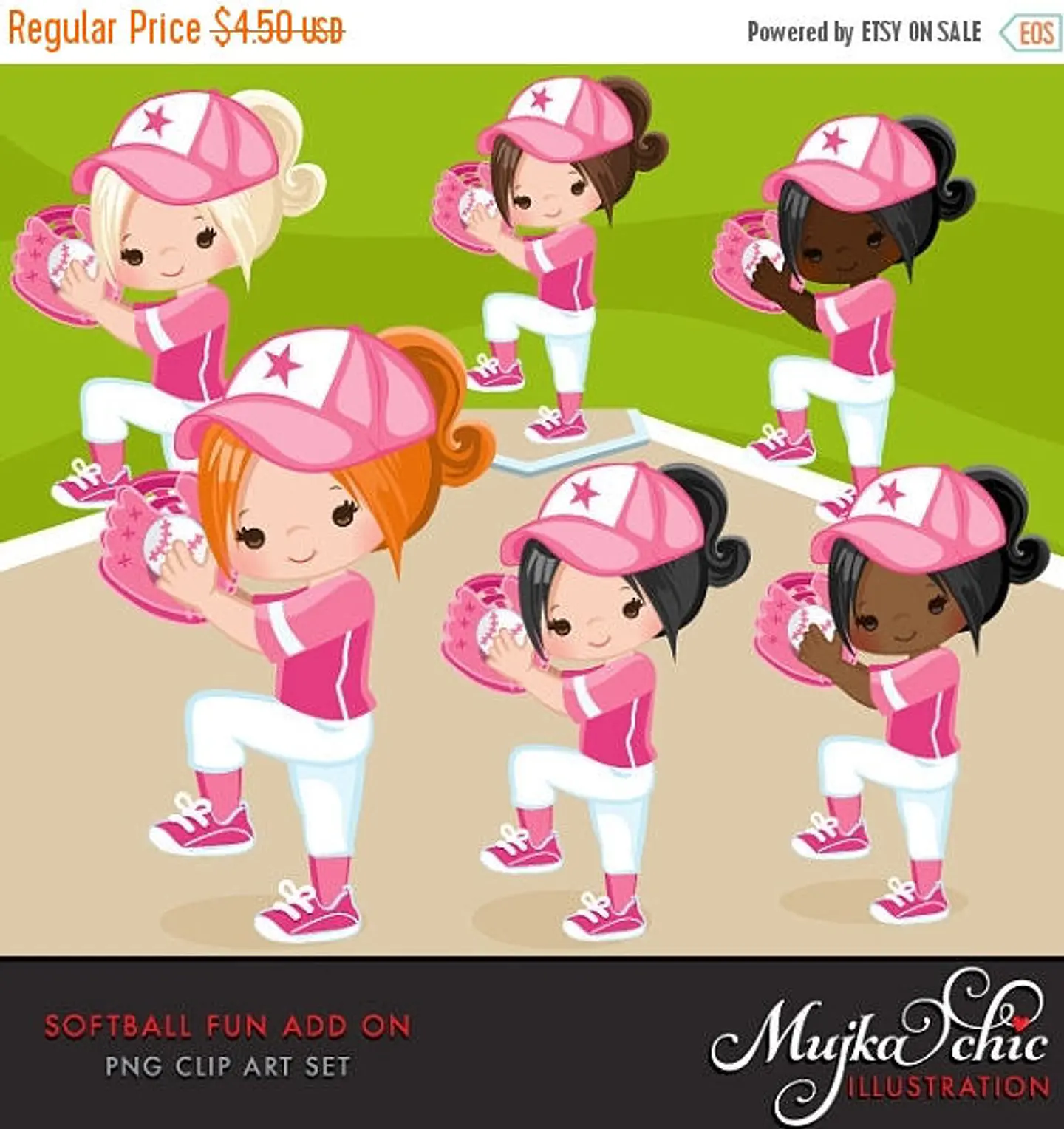 Kit Digital Baseball Girl 1
