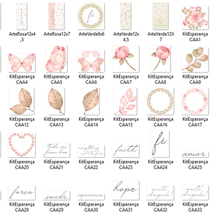 Kit Digital Esperança - Com Amor Aquarela