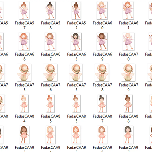 Kit Digital Fadas - Com Amor Aquarela