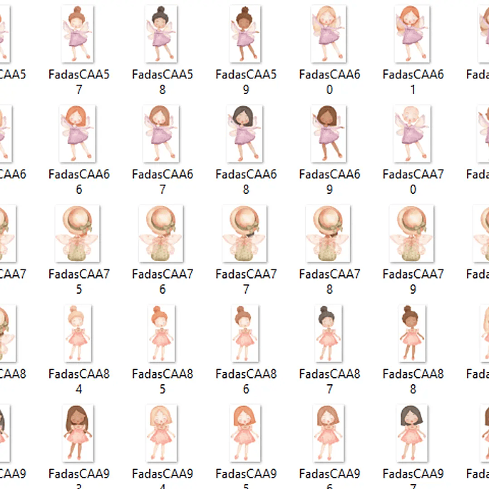 Kit Digital Fadas - Com Amor Aquarela 2