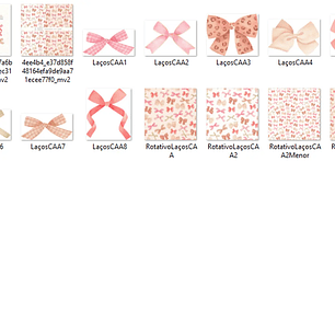 Kit Digital Laços - Com Amor Aquarela