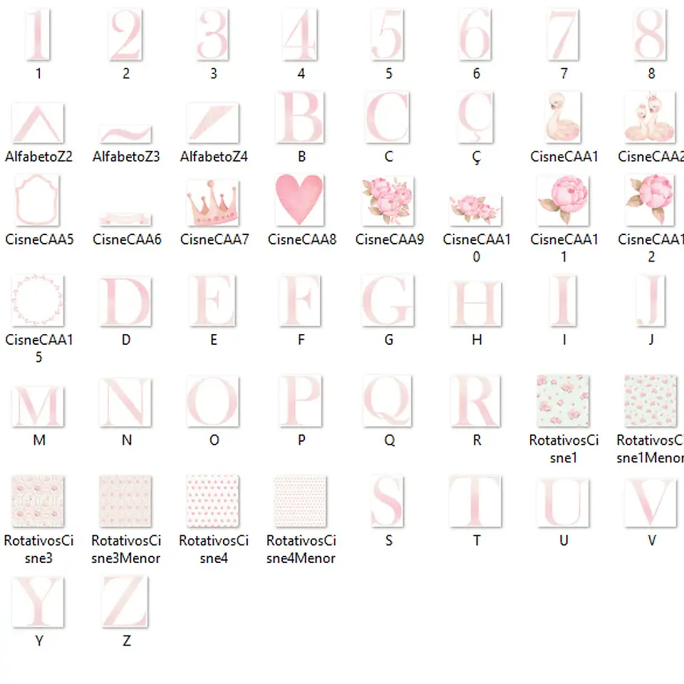 Kit Digital Cisne - Com Amor Aquarela 2