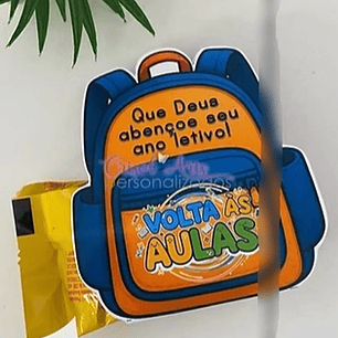 Arquivo Volta ás Áulas Porta Bombom Mochilinha