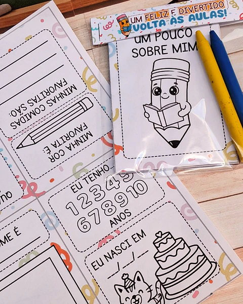 Arquivo Volta ás Áulas Caderninho Colorir