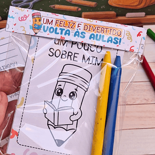 Arquivo Volta ás Áulas Caderninho Colorir