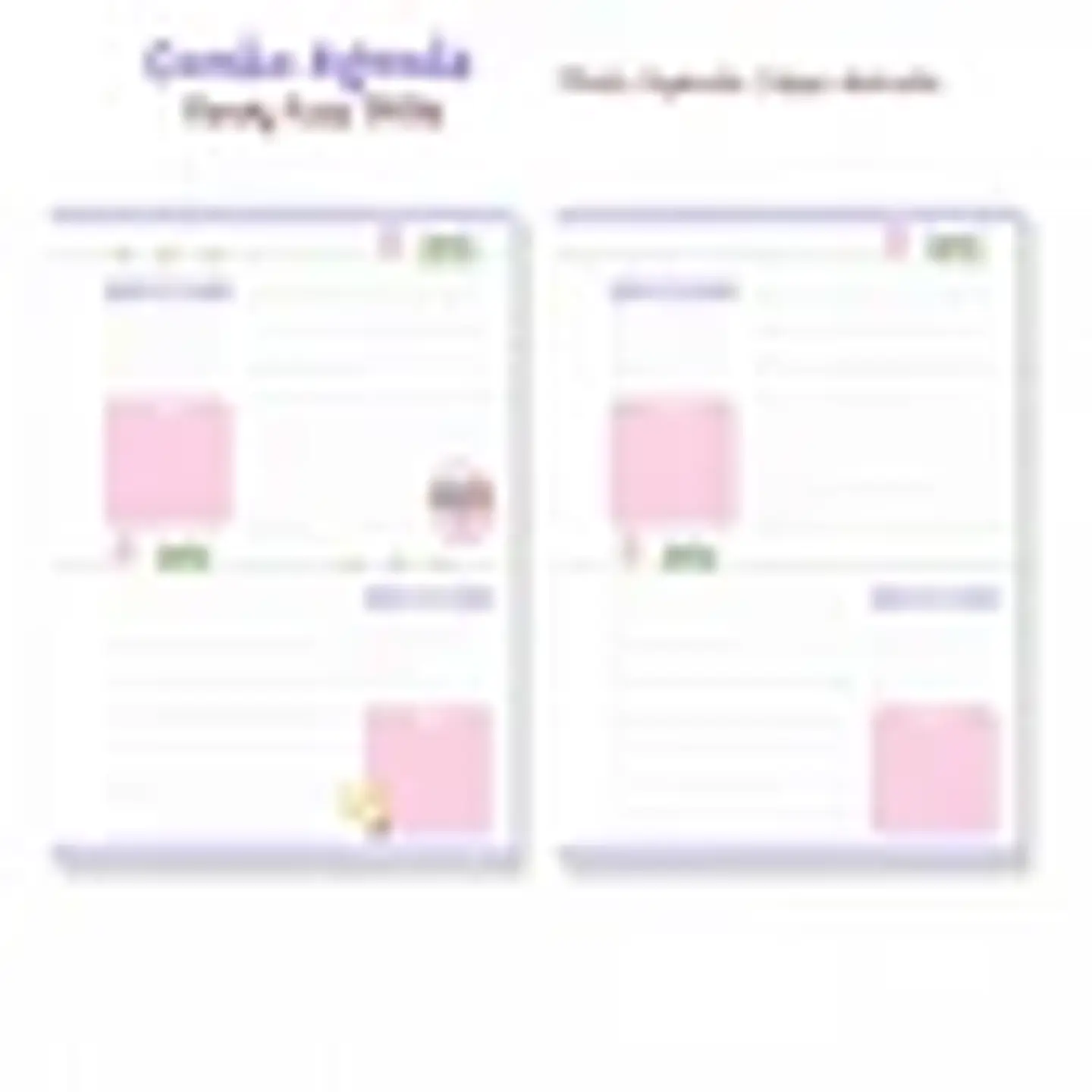 Arquivo Combo Agenda Candy Cute 2026 2
