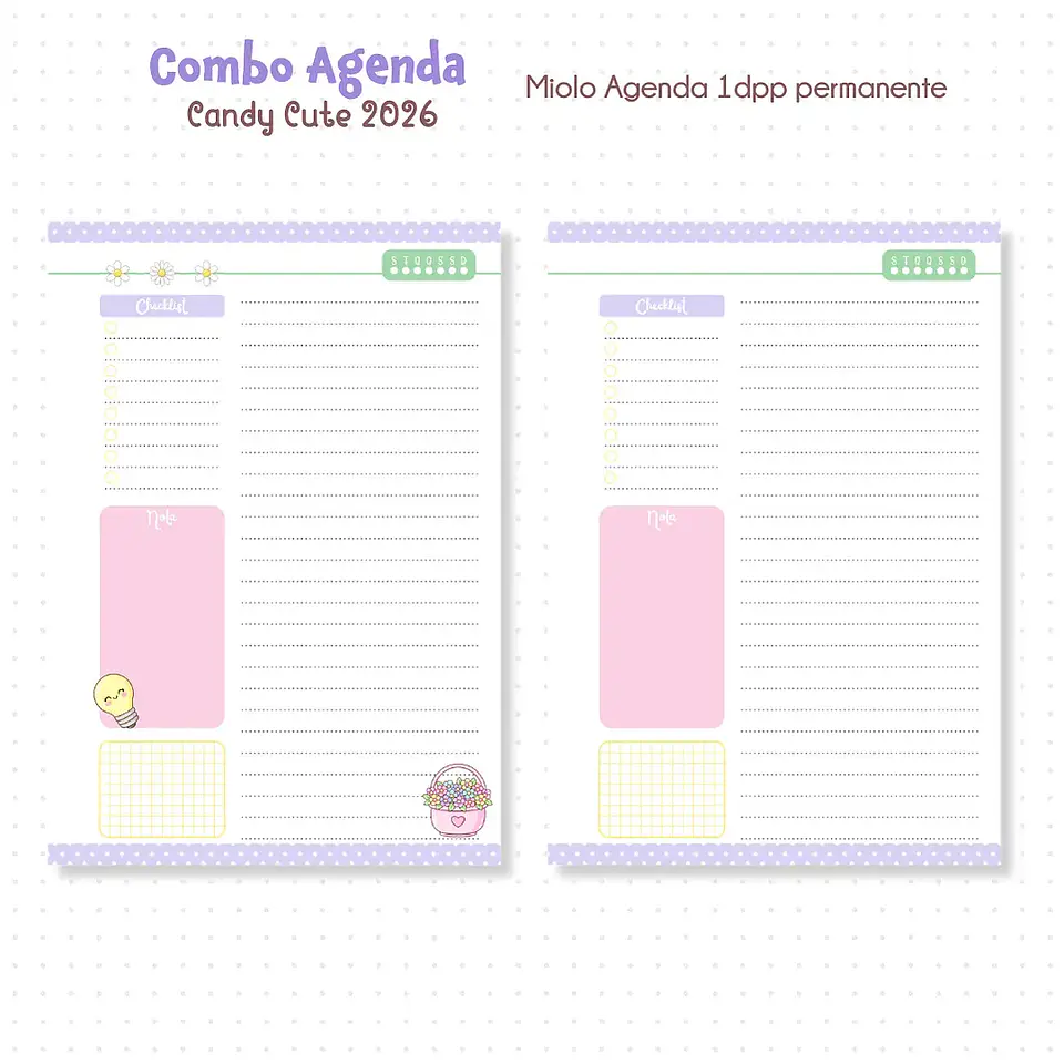 Arquivo Combo Agenda Candy Cute 2026 7