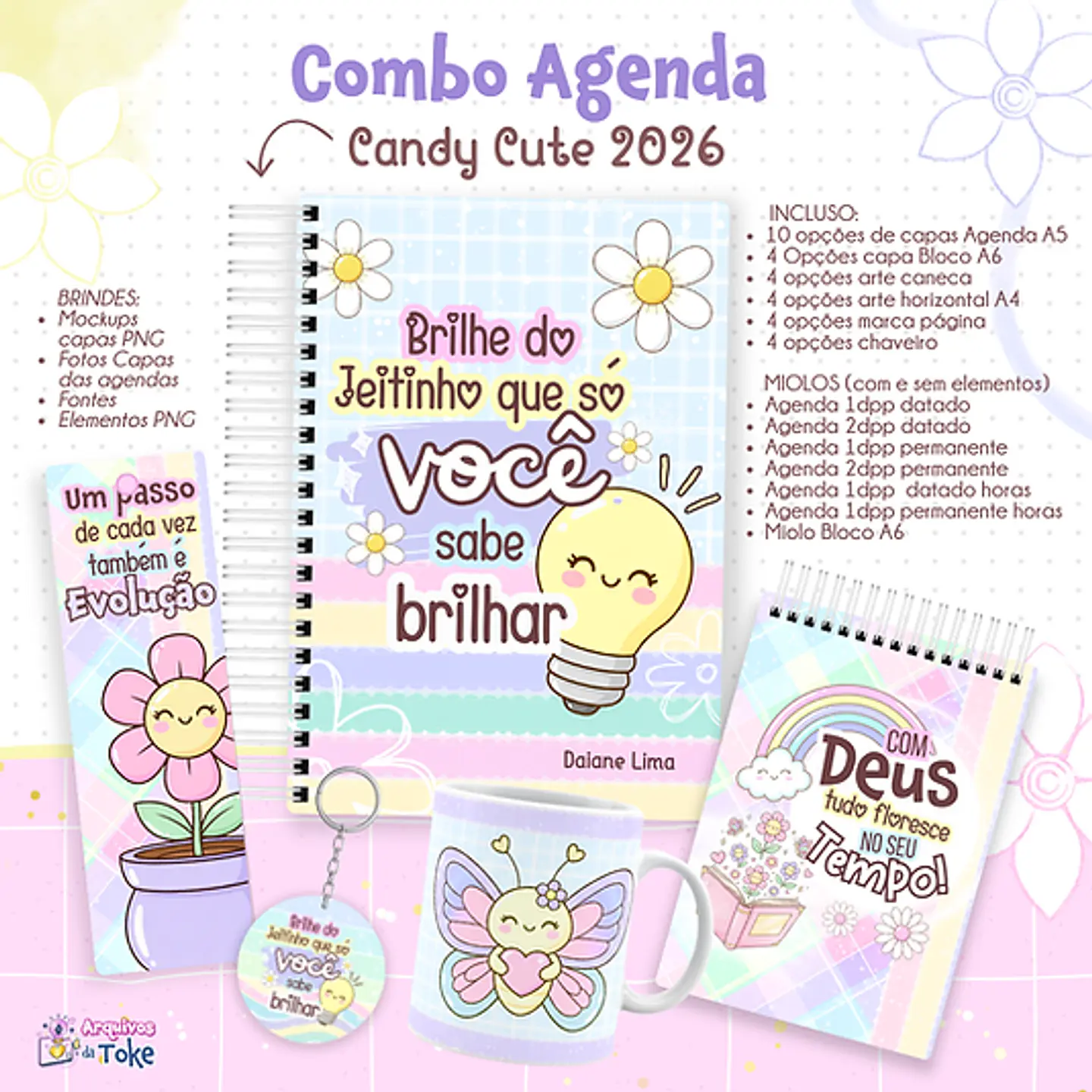 Arquivo Combo Agenda Candy Cute 2026 1