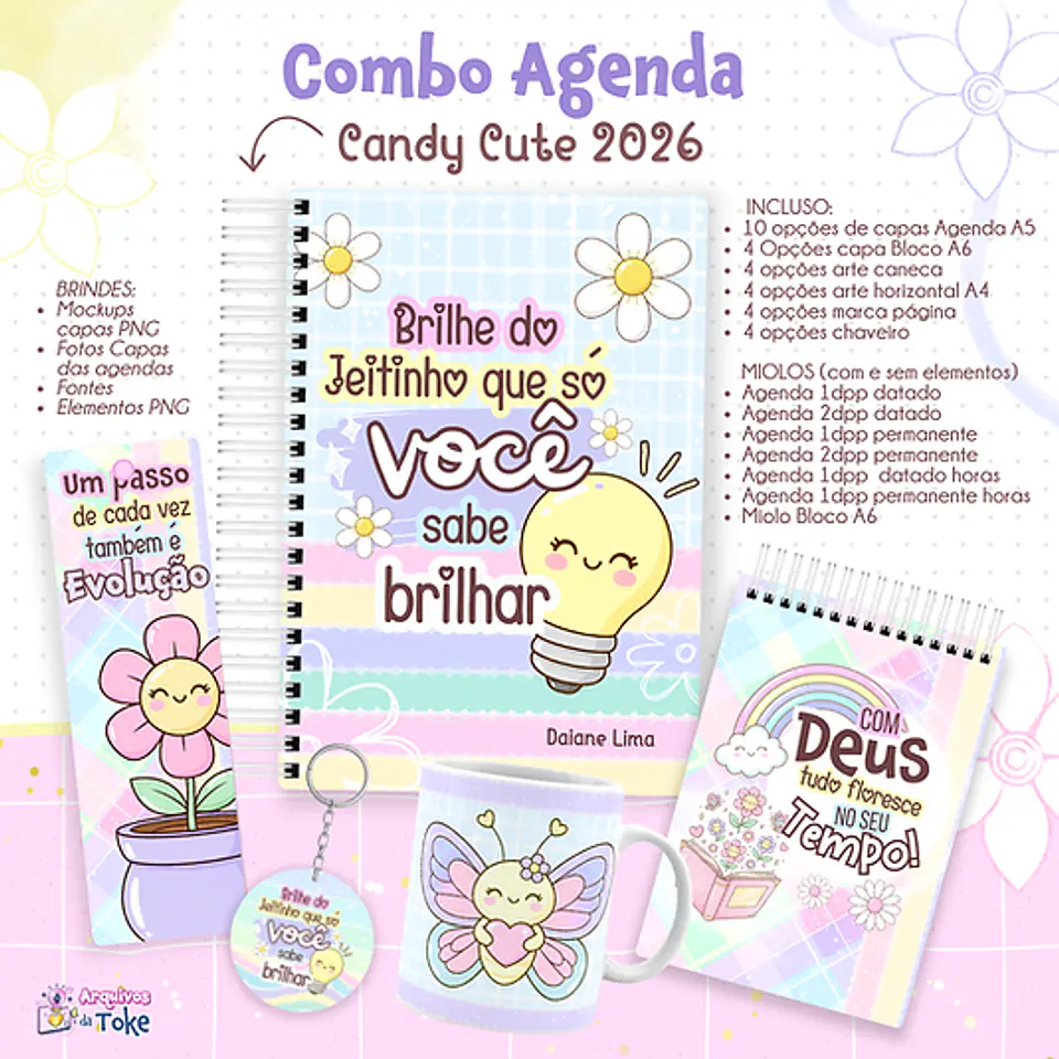 Arquivo Combo Agenda Candy Cute 2026 1
