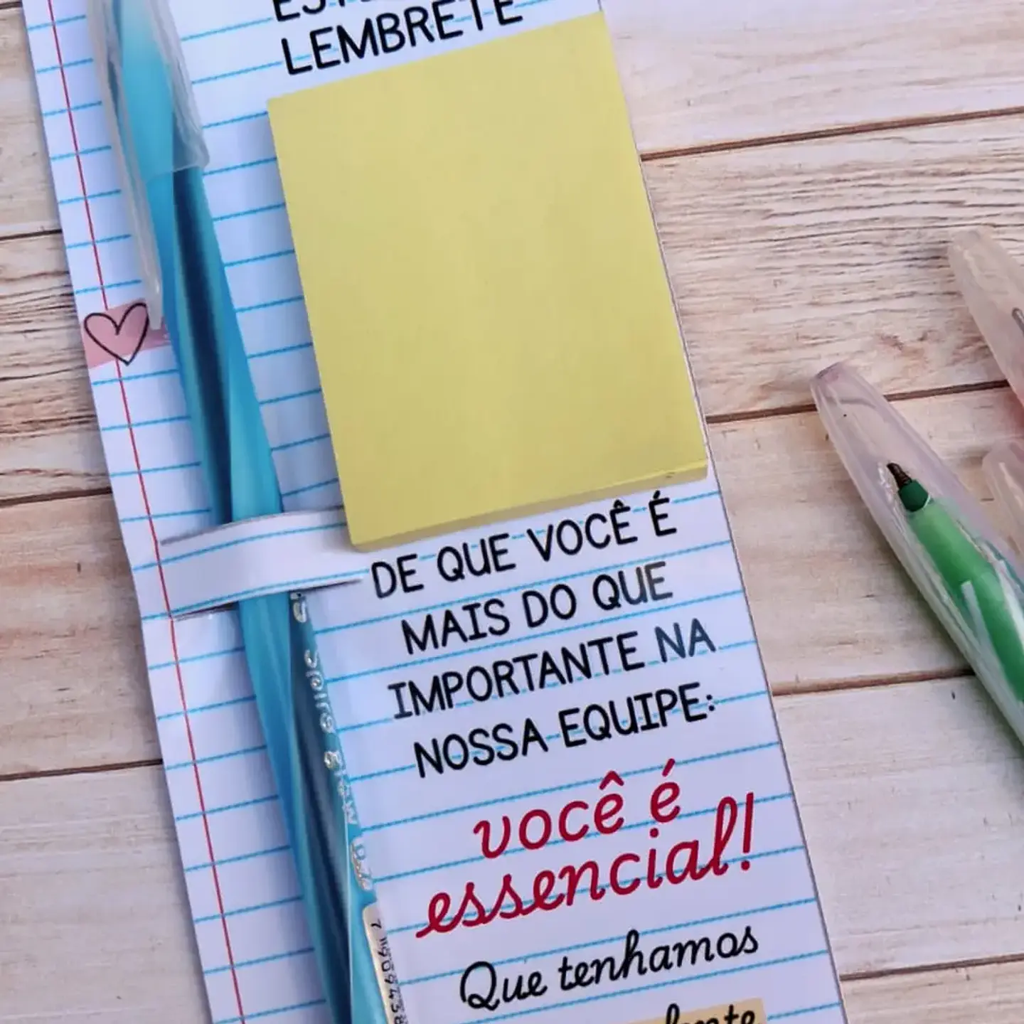 Arquivo Volta ás Áulas Card Lápis Borracha e Post It 2
