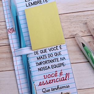 Arquivo Volta ás Áulas Card Lápis Borracha e Post It