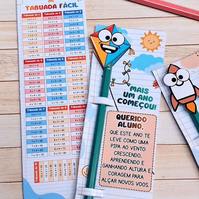 Arquivo Volta ás Áulas Card Lápis Tabuada 1