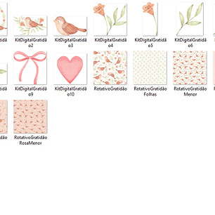 Kit Digital Gratidão - Com Amor Aquarela