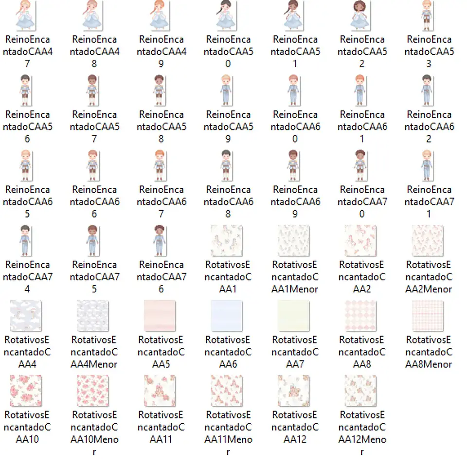 Kit Digital Reino Encantado - Com Amor Aquarela 3