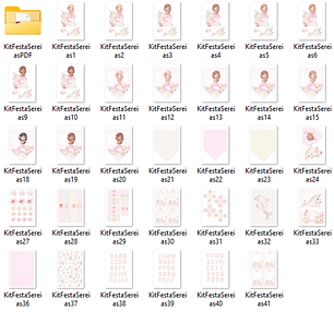 Kit Digital Sereias - Com Amor Aquarela