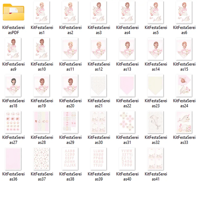 Kit Digital Sereias - Com Amor Aquarela 2