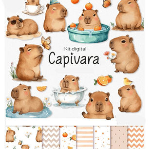 Kit Digital Capivara - BALLON CRIATIVO