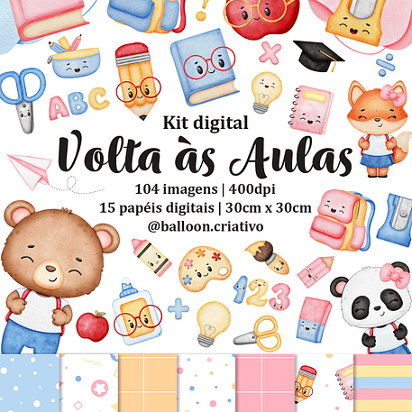 Kit Digital Volta as Aulas - BALLON CRIATIVO 1