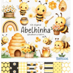 Kit Digital Abelinhas - BALLON CRIATIVO