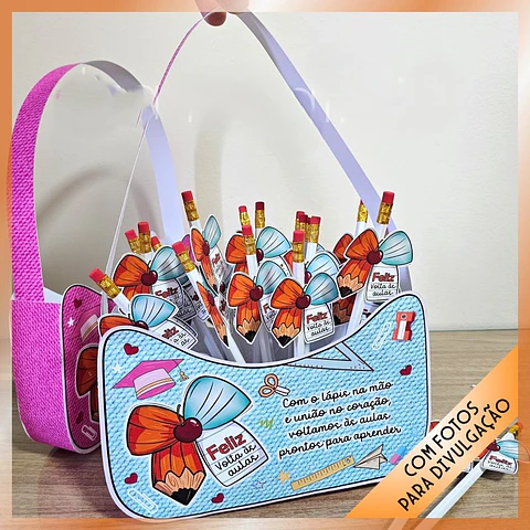 Arquivo Volta ás Aulas Bolsinha Porta Lápis
