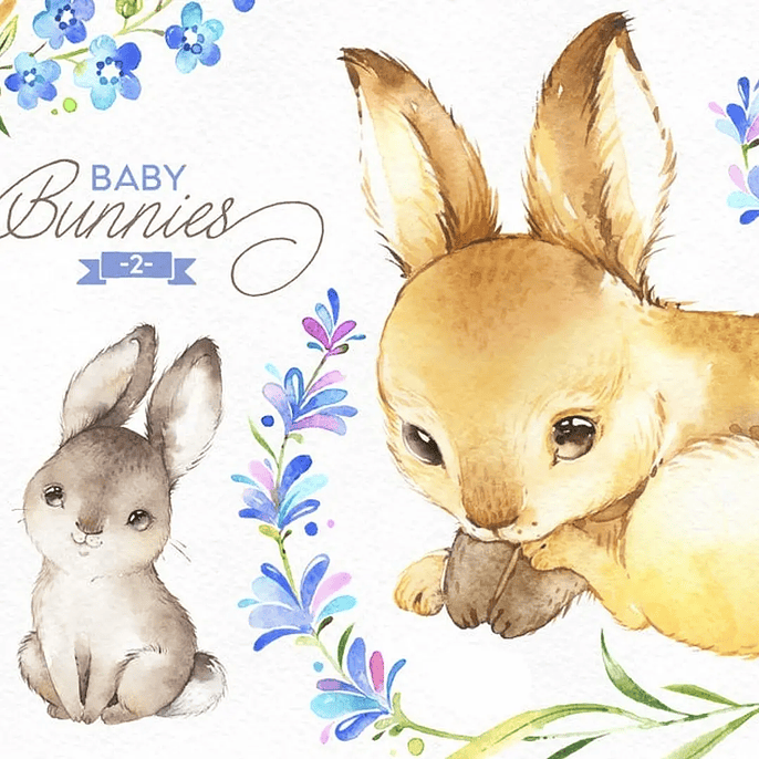 Kit Digital Coelhinhos 1