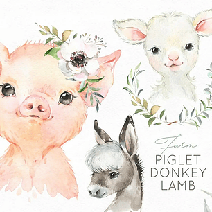 Kit Digital Animais da Fazenda