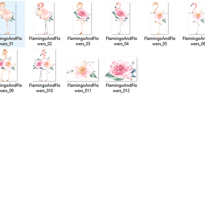 Kit Digital Flamingos Rosas 2