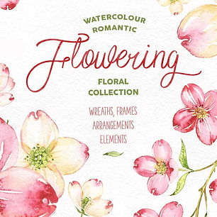 Kit Digital Flores Rosas