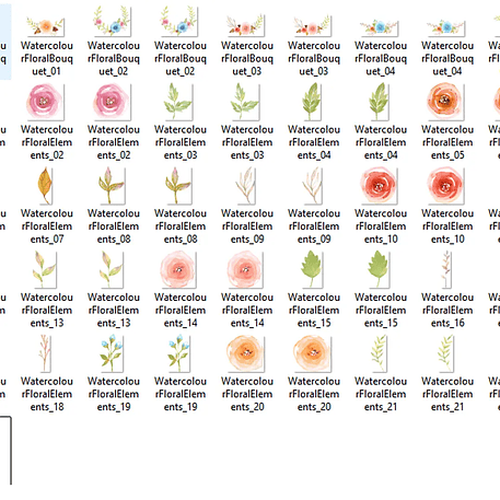 Kit Digital Flores Coloridas 2