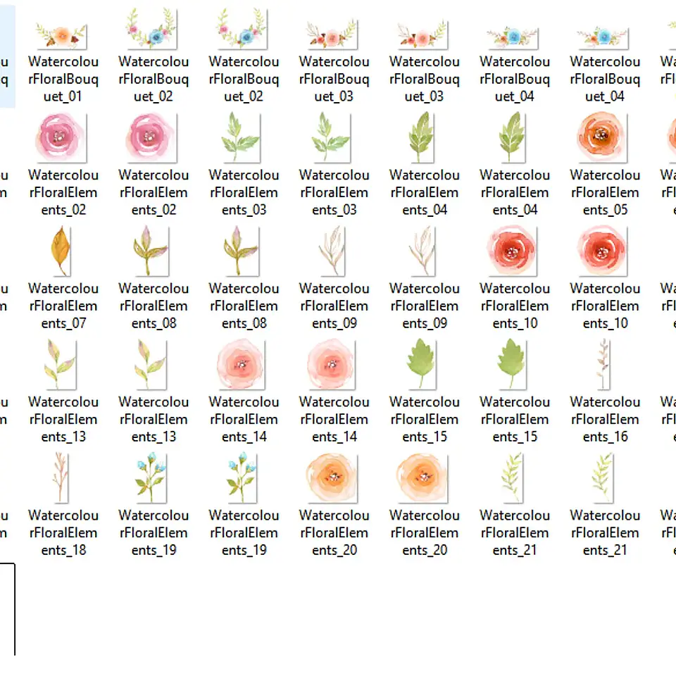 Kit Digital Flores Coloridas 2