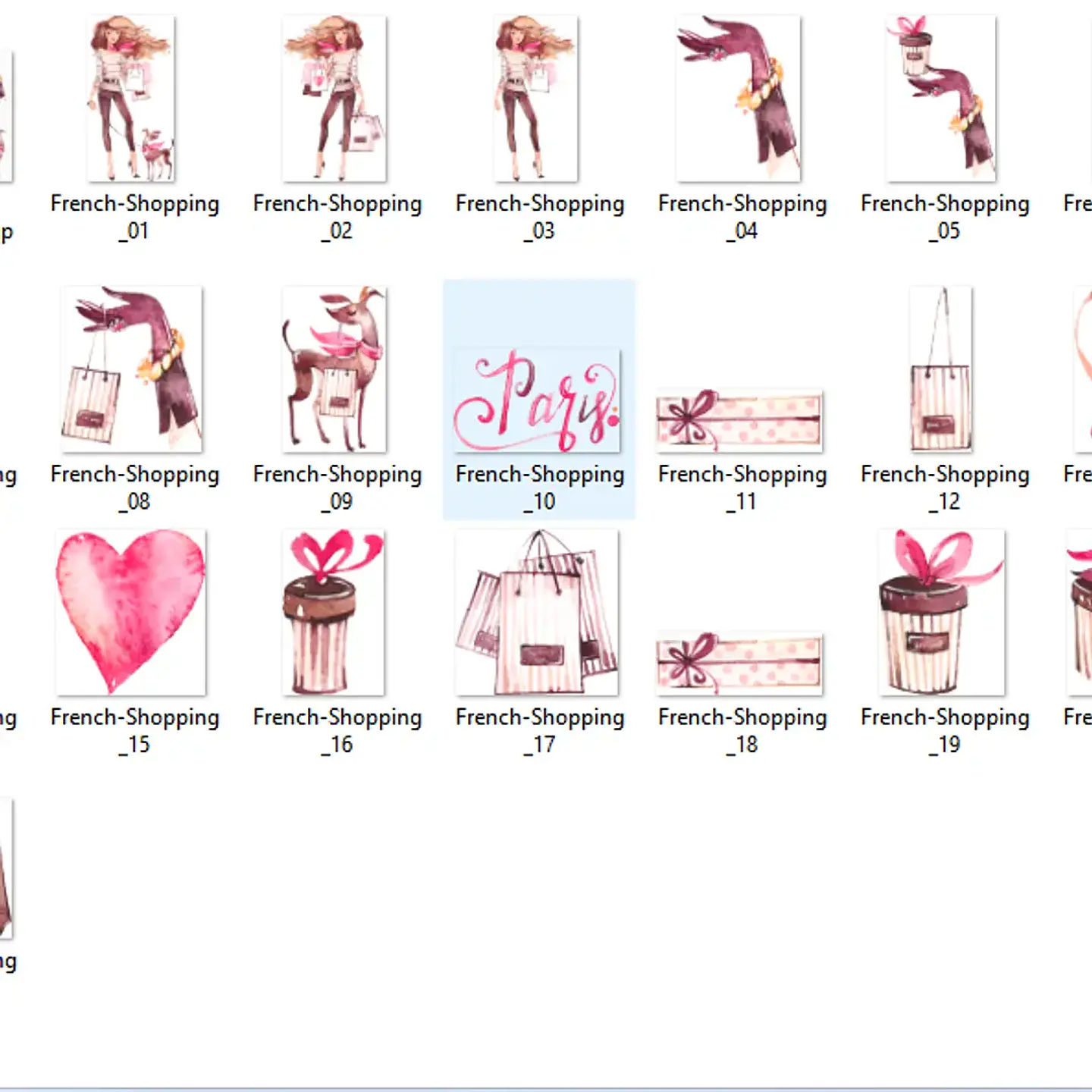 Kit Digital Menina No Shopping 2