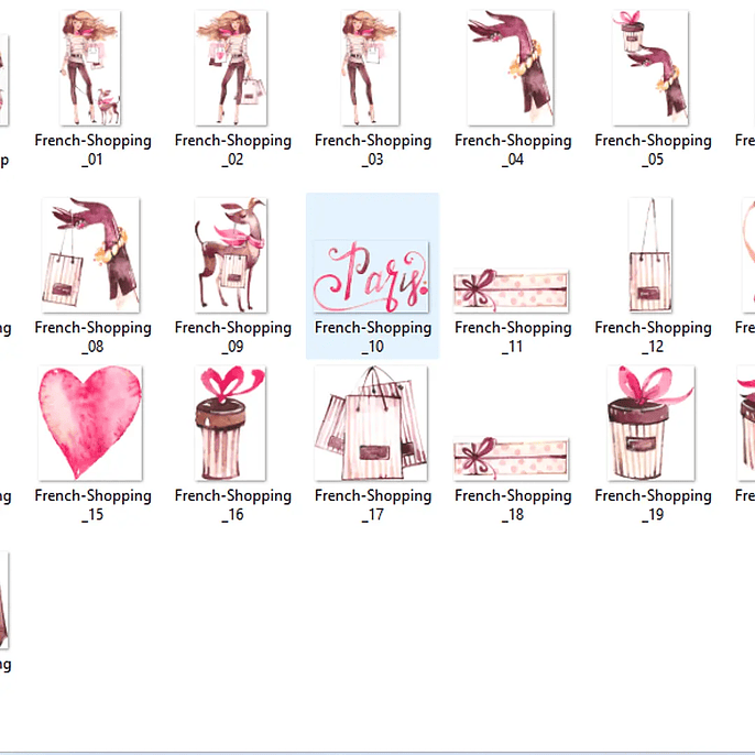 Kit Digital Menina No Shopping 2