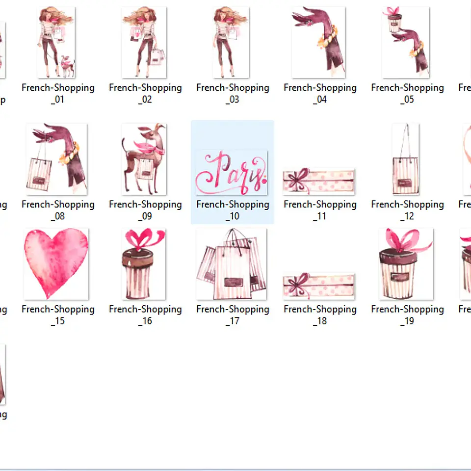 Kit Digital Menina No Shopping 2