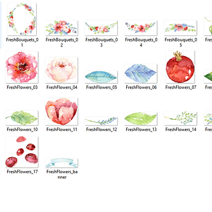 Kit Digital Flores Frescas