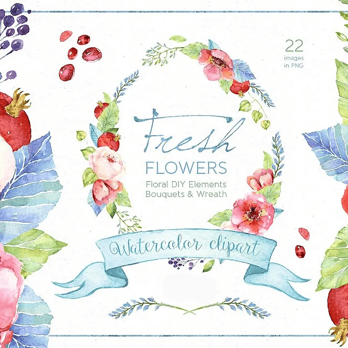 Kit Digital Flores Frescas 1