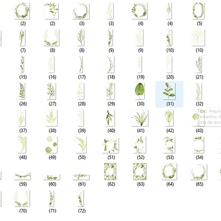 Kit Digital Folhas 2