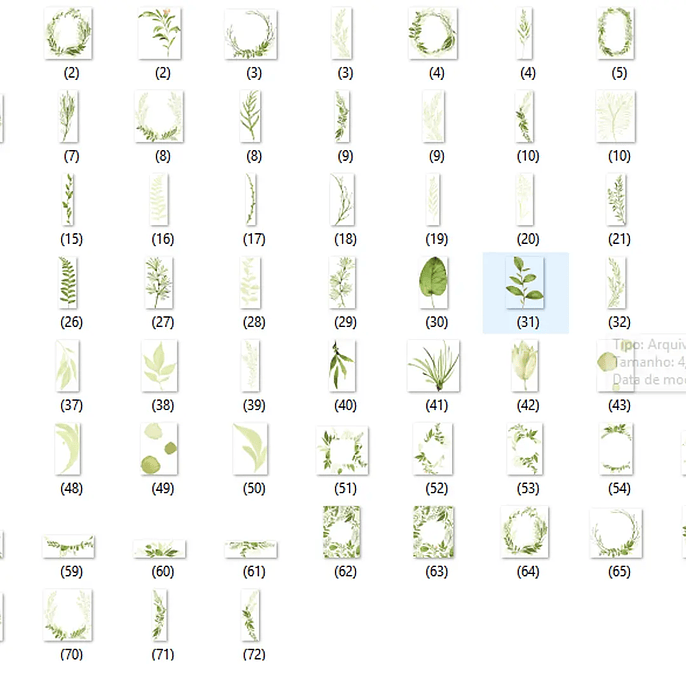 Kit Digital Folhas 2