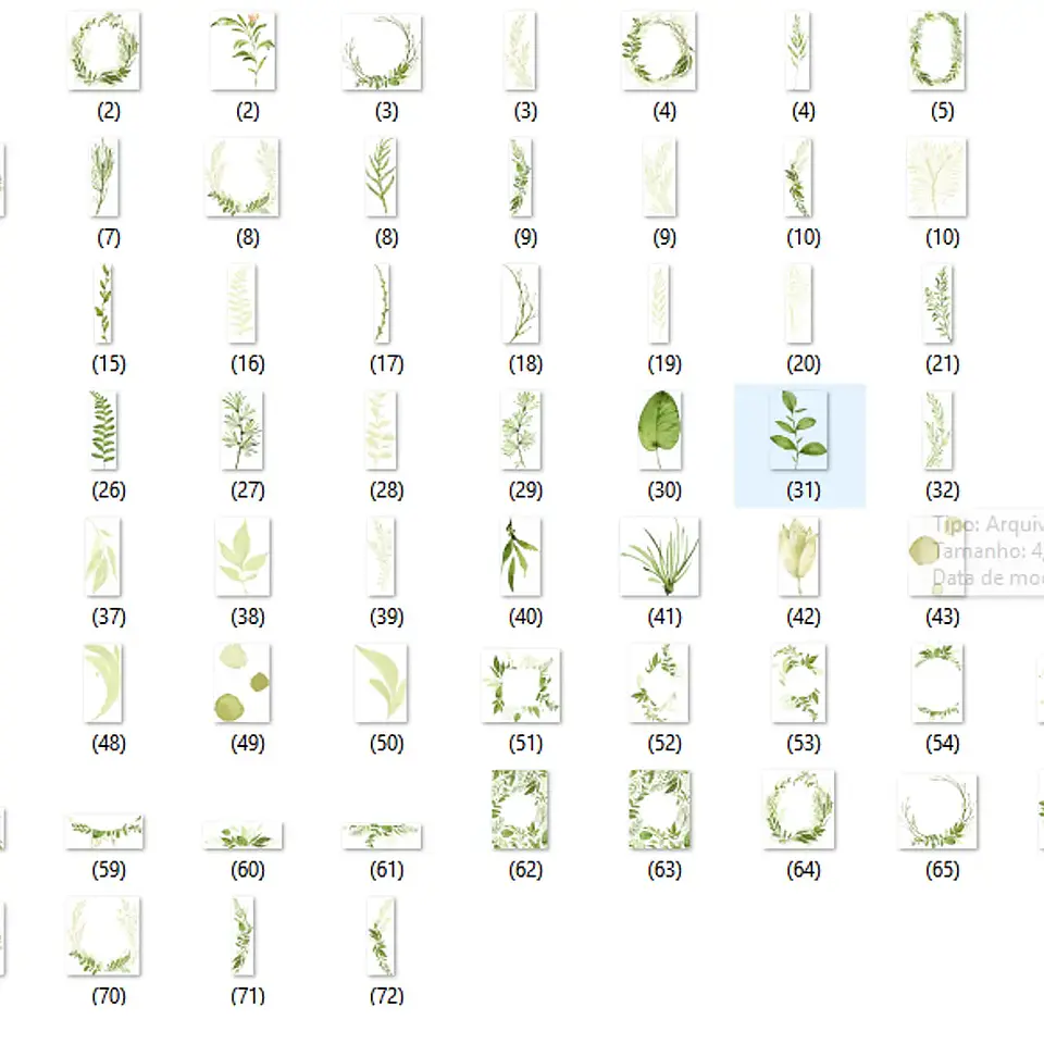 Kit Digital Folhas 2