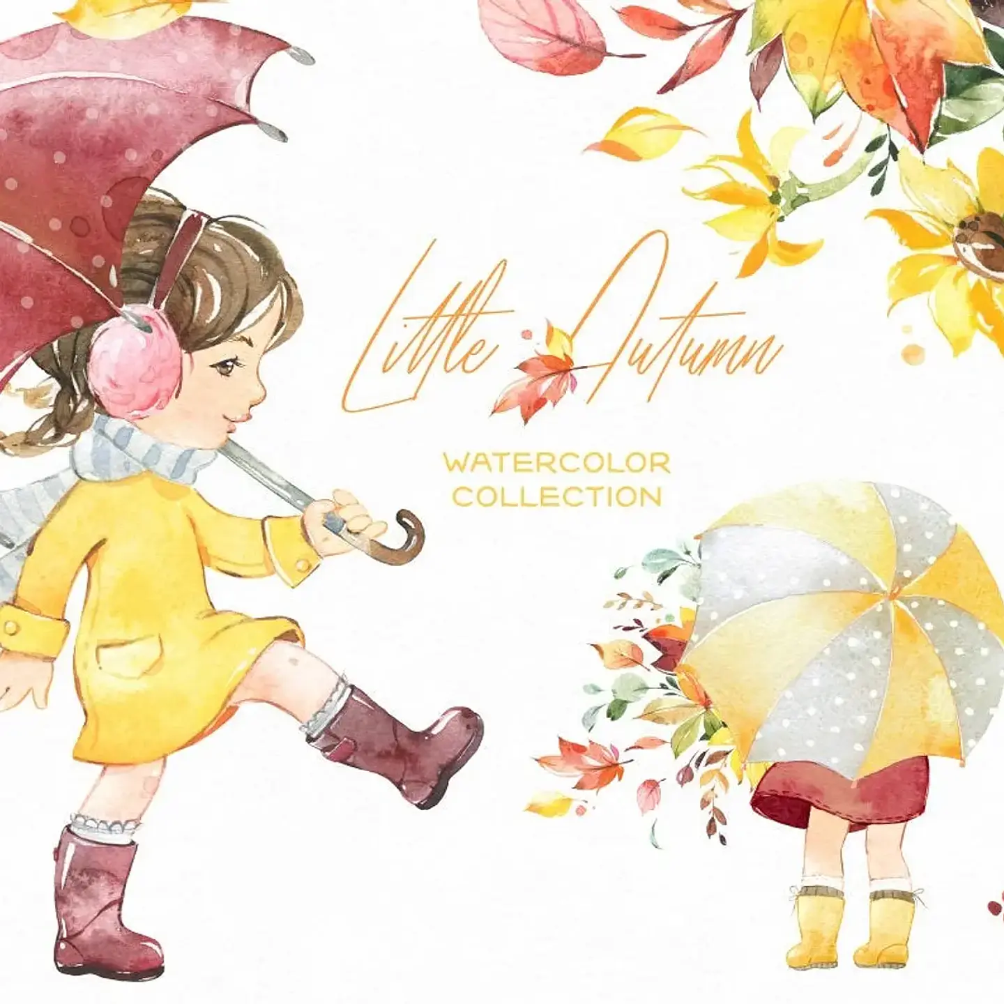 Kit Digital Menina No Inverno 1