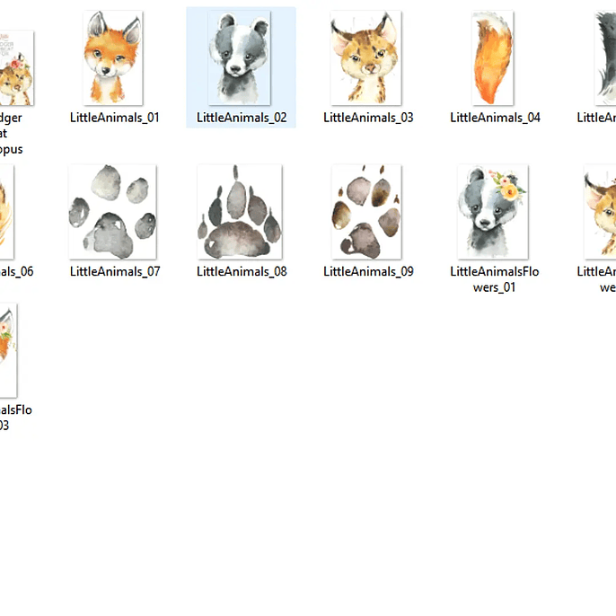 Kit Digital Animais da Selva 2