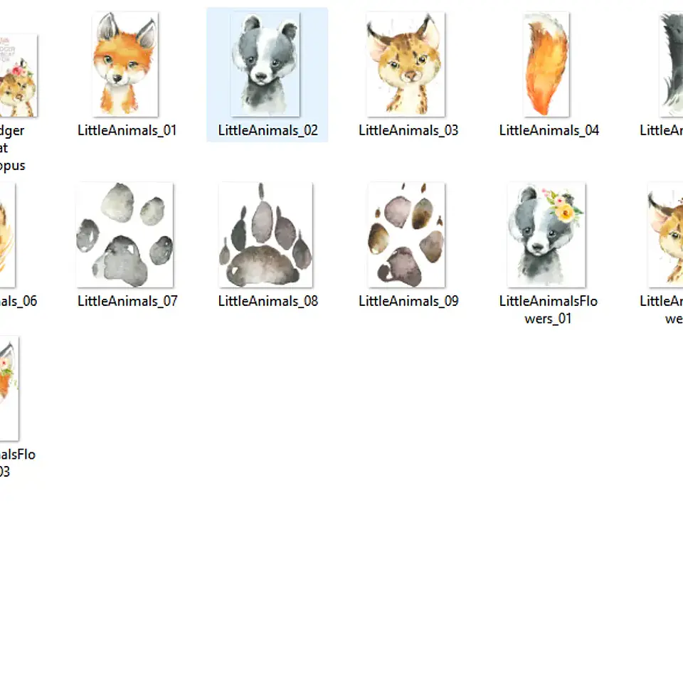 Kit Digital Animais da Selva 2