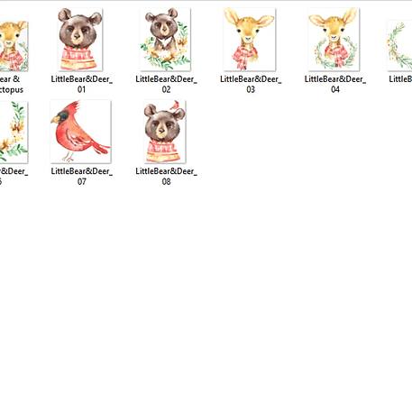 Kit Digital Cervo E Urso 2