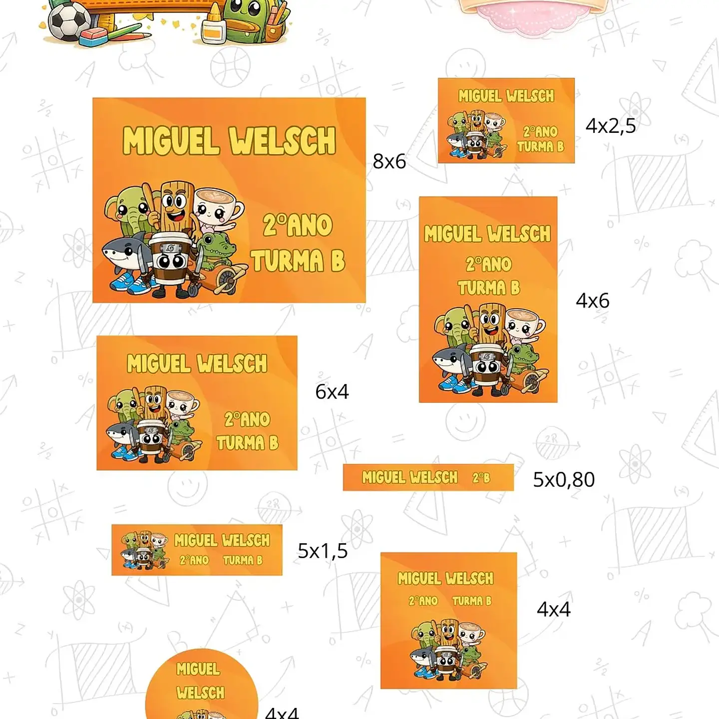 Arquivo Etiqueta Escolar Brainrot 1