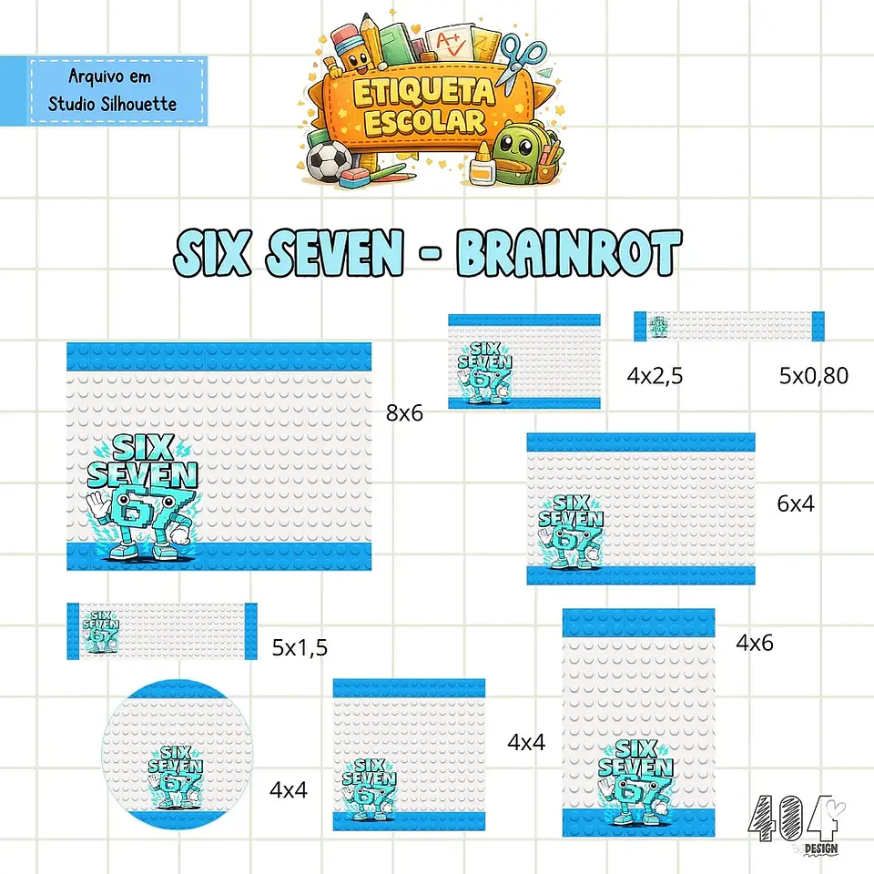 Arquivo Etiqueta Escolar Six Seven 67 1