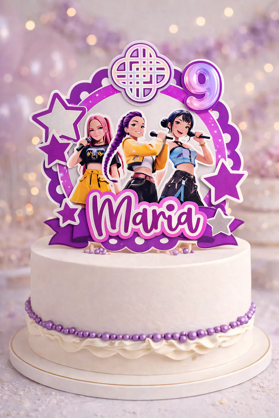 Arquivo Topo de Bolo Guerreiras do Kpop 1