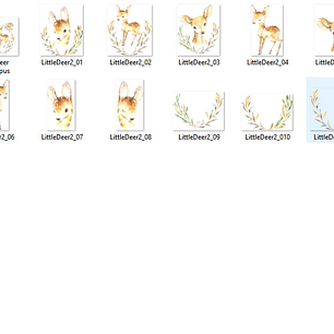 Kit Digital Cervo Bebê Veado