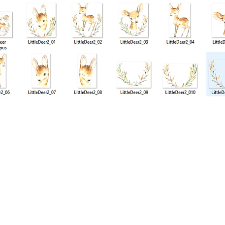 Kit Digital Cervo Bebê Veado 2