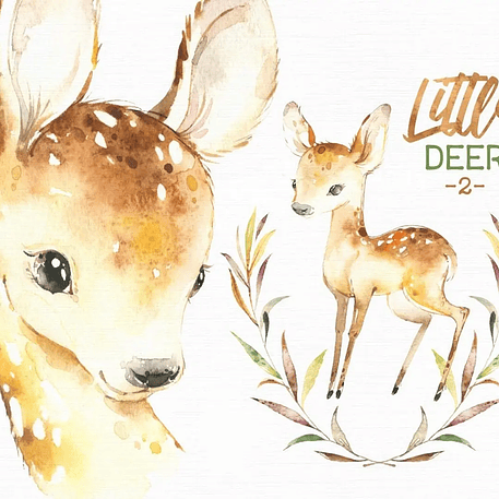 Kit Digital Cervo Bebê Veado 1