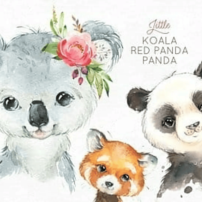 Kit Digital Panda-Coala-Ursinho 1
